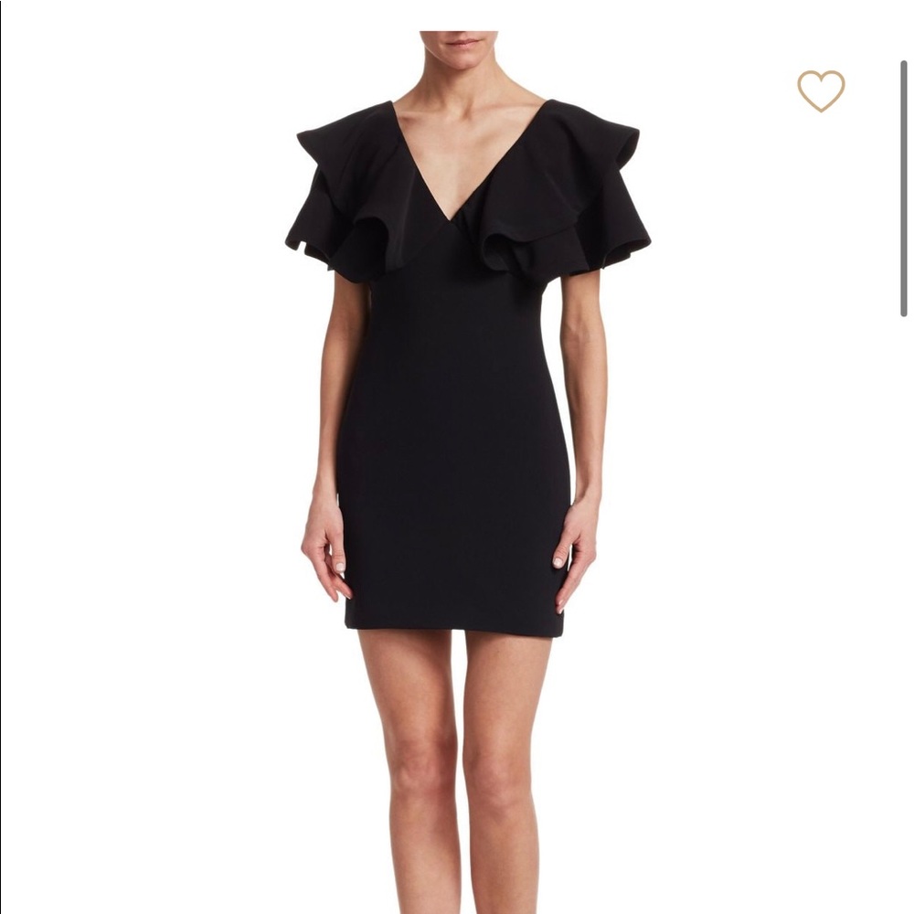 Black Cinq a Sept Ruffle dress